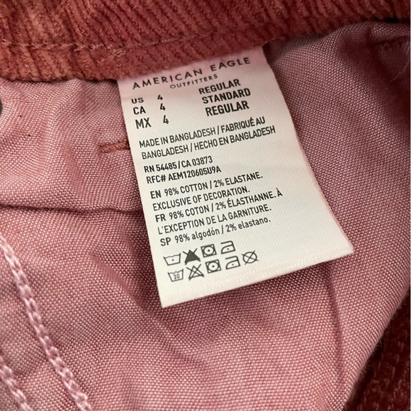 American Eagle Corduroy Mom Straight Leg Jeans - Picture 4 of 7